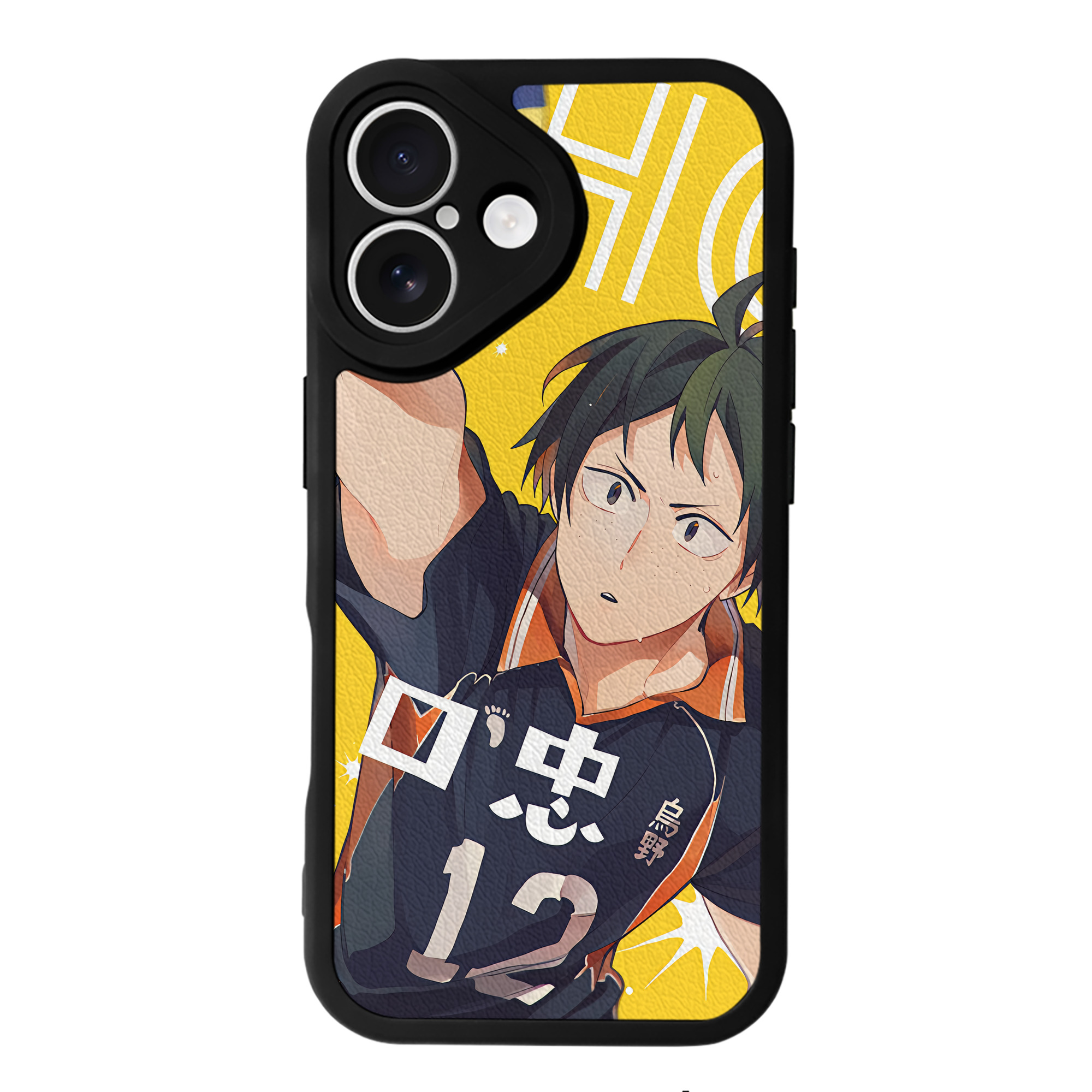 （画像用） ハイキュー!! Haikyu!! 【iPhone 16シリーズ対応】シリコンスマホケース（レザー調） 材質：シリコン